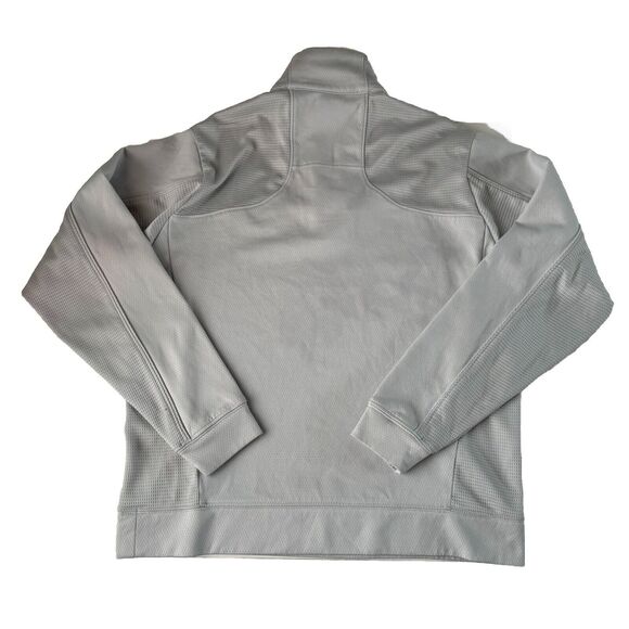 Cutter & Buck Sweatshirt Mens Gray L/S  1/4 Zip CB DryTec Kean University Small - Picture 2 of 16